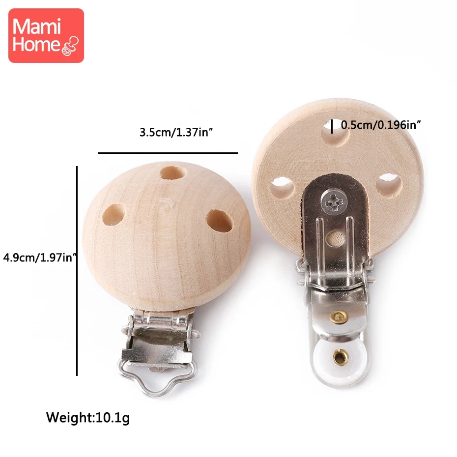5 шт. деревянная пустышка, клипсы, детский деревянный прорезыватель, грызун, пустая пустышка, сделай сам, пустышка, цепь, держатель для соски, Детская жевательная игрушка, Подарочный зажим для пустышки - Цвет: Big Clip
