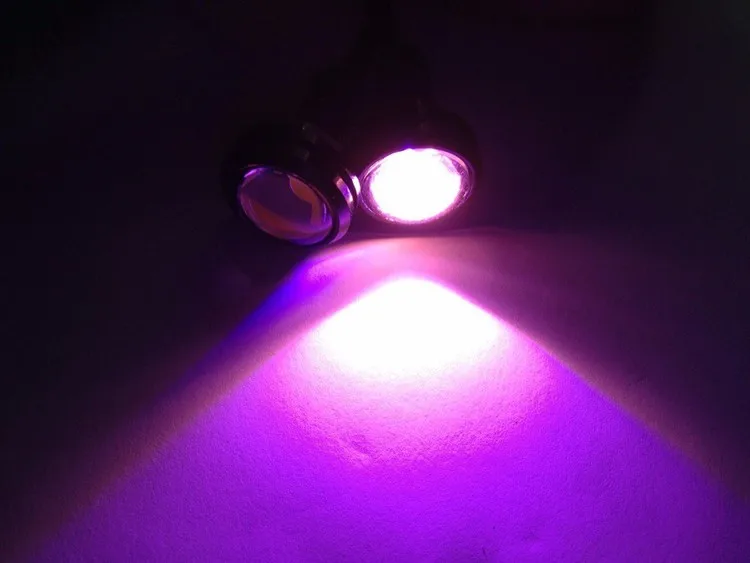 4 шт., 23 мм, красный, зеленый, синий, белый цвет, светодиодный светильник, светильник «Орлиный глаз» для DIY, 4x3 Вт, водонепроницаемая Тормозная лампа для России