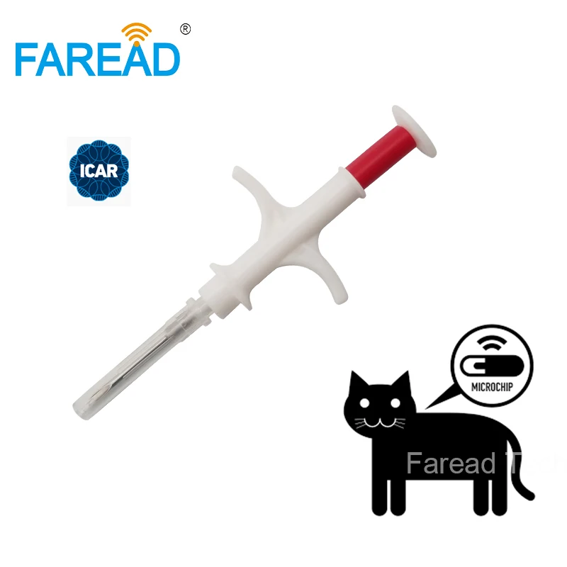 1.4x8mm dog microchip animal syringe ID implant pet chip needle vet RFID injector PIT tag for aquaculture arowana fish farm