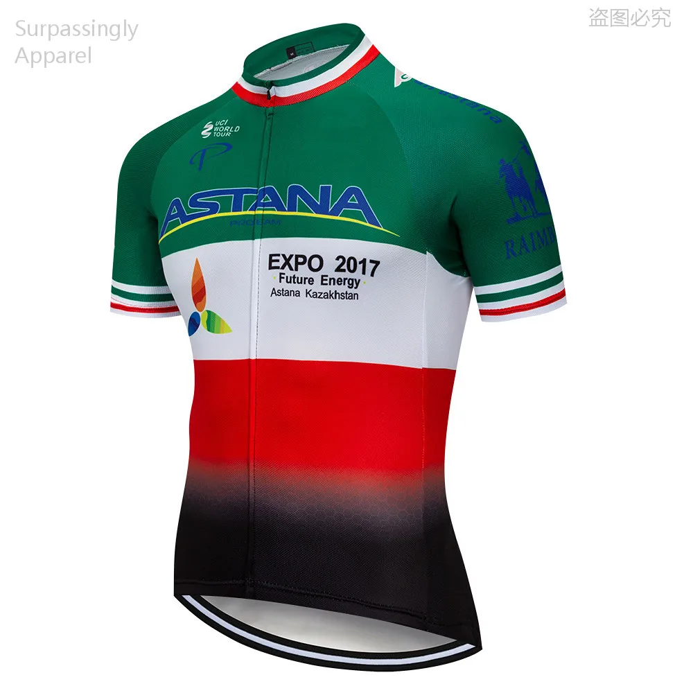 

2019 ASTANA Cycling Jersey Tops Summer Racing Cycling Clothing Ropa Ciclismo Short Sleeve MTB Bike Jersey Shirt Maillot Ciclismo