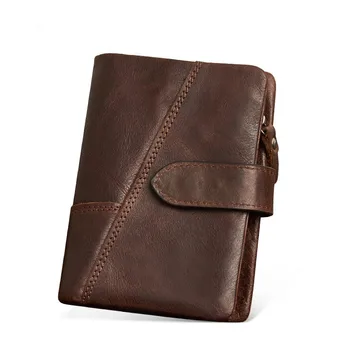 

The New Genuine Leather Men's Wallet Fashion Casual Leather Short Wallet Retro Hand Purse Wholesale Dropship