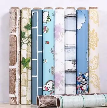 

Waterproof PVC self-adhesive wallpaper bedroom living room dormitory furniture renovation decorative wall sticker