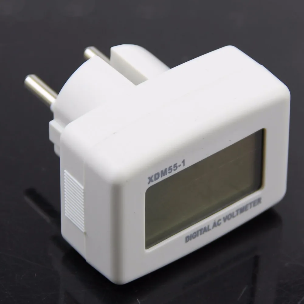 

AIMOMETER DM55-1 EU Plug Blue Digital LCD Display AC 85-260V Voltage Tester Voltmeter
