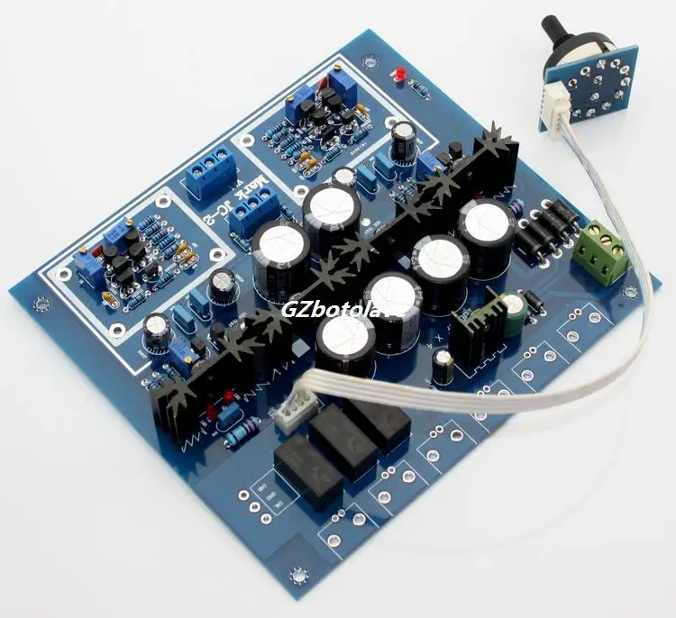 HIFI JC-2 Preamplifier Board With 3 Ways Input Switch Preamp Board ZTX550 ZTX450 K364 J104 IRF610 IRF9610