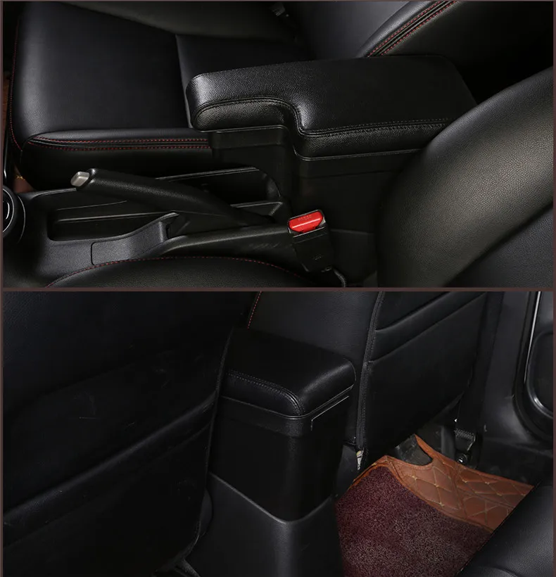 Центральный ручной интерьер декоративный подлокотник коробка интерьера автомобильные аксессуары для Honda Fit