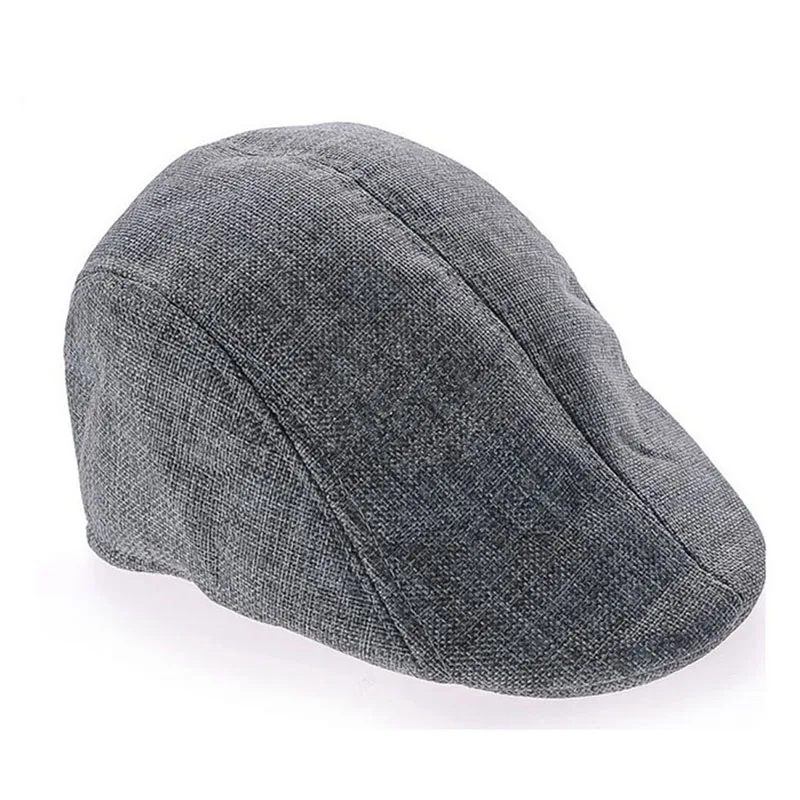 grey Мужская Женская кепка Duckbill, кепка плюща для вождения солнца, плоская кепка газетчика, унисекс береты - Цвет: grey