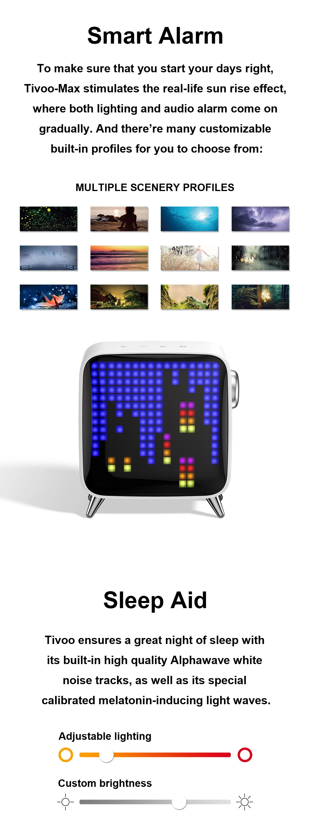 Divoom Tivoo Max Pixel Art Bluetooth беспроводной динамик с 2,1 аудио системой 40 Вт Выход тяжелый бас приложение управление для IOS и Android