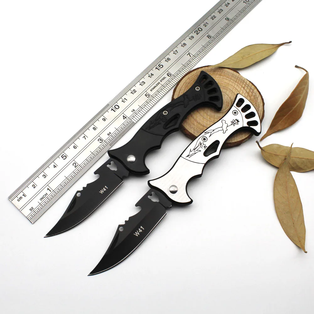 Portable Folding Camping Knife Tactical Rescue Survival Hunting Knife