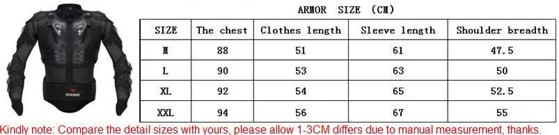 DUHAN мотокроссы полный корпус Броня позвоночника Грудь Защитная куртка мотоциклетная езда Защита тела защитные накладки поддержка спины