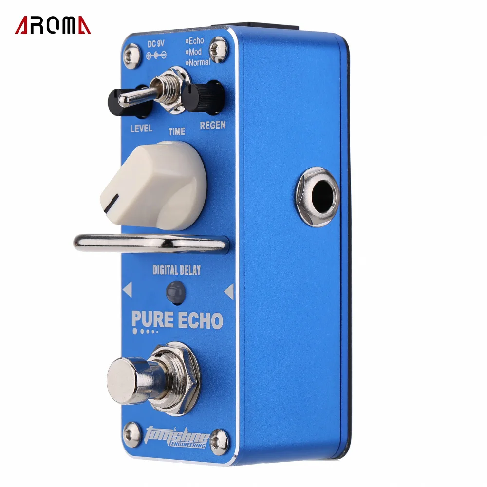 Педаль для гитары AROMA APE 3 цифровая мини педаль с эффектом отключения|pure echo|electric