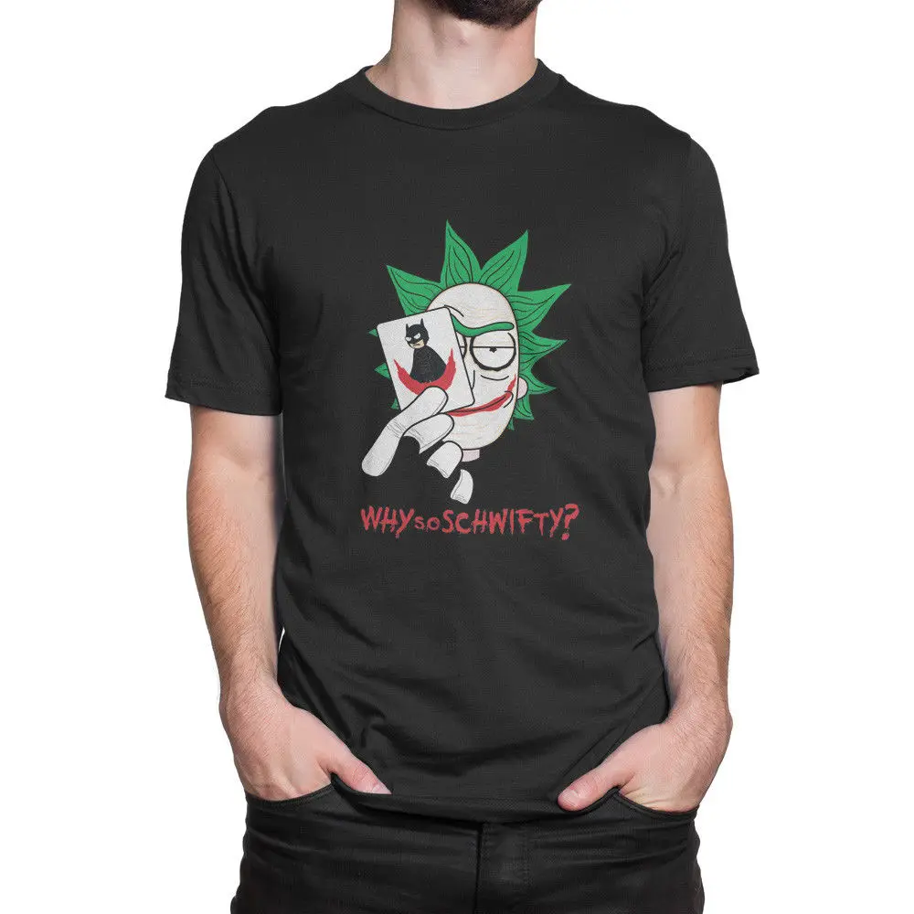 Rick and Morty JOKER Men's T-Shirts Clothing Tees S-2XL Free shipping Harajuku Tops t shirt Fashion Classic Unique