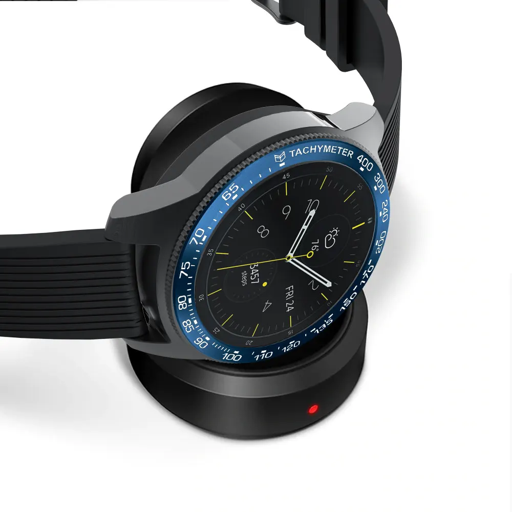 Модные часы Smart Watch Cover для samsung Galaxy Watch 42 мм 46 мм, драгоценный камень кольцо клеющаяся крышка против царапин Металл для samsung gear S3