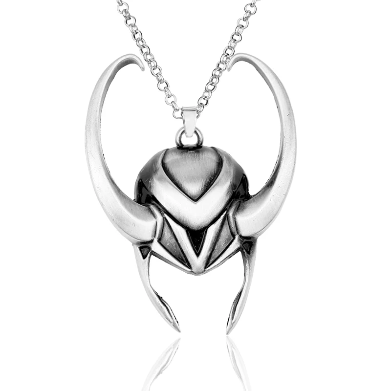 Marvel Age Of Ultron Мстители Тор ожерелье с подвеской-топором Темный мир Loki шлем Макси ожерелье для мужчин женщин ювелирные изделия