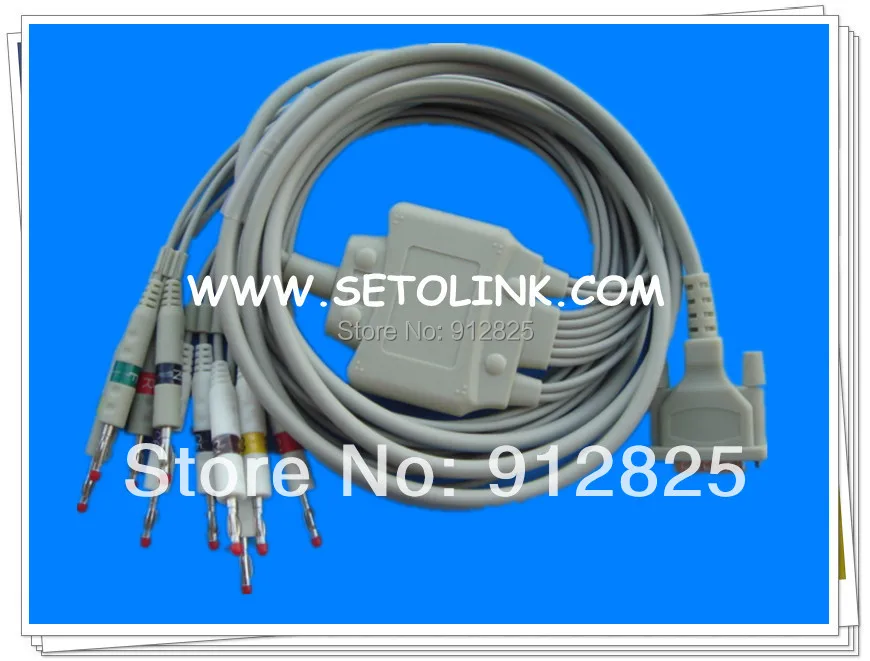 

SCHILLER AT-1 AT-2 ECG CABLE 10 LEADS BANANA 4.0 END AHA STANDARD TPU MATERIAL