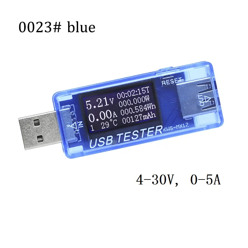 Vastar USB DC батарея тестер Цифровой вольтметр Amperimetro напряжение измеритель тока Амперметр детектор power Bank зарядное устройство индикатор - Цвет: 0023BU