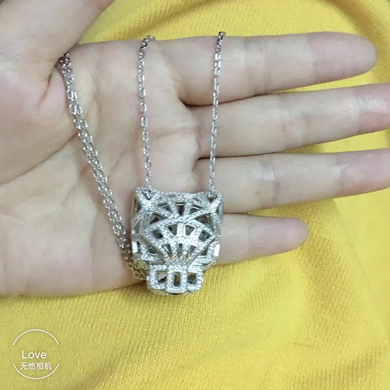 

Hot brand party jewelry for women panther necklace cz green eyes tiger leopard necklace famous brand luxury jewelry women gift
