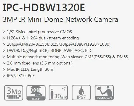 IPC-HDBW1320E Features