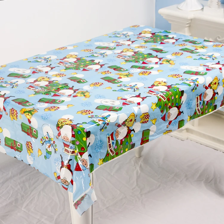 

Creative Waterproof Disposable Tablecloths Table Decoration for Christmas Party Home Dinner Xmas New Year Santa Clause Elk 2020
