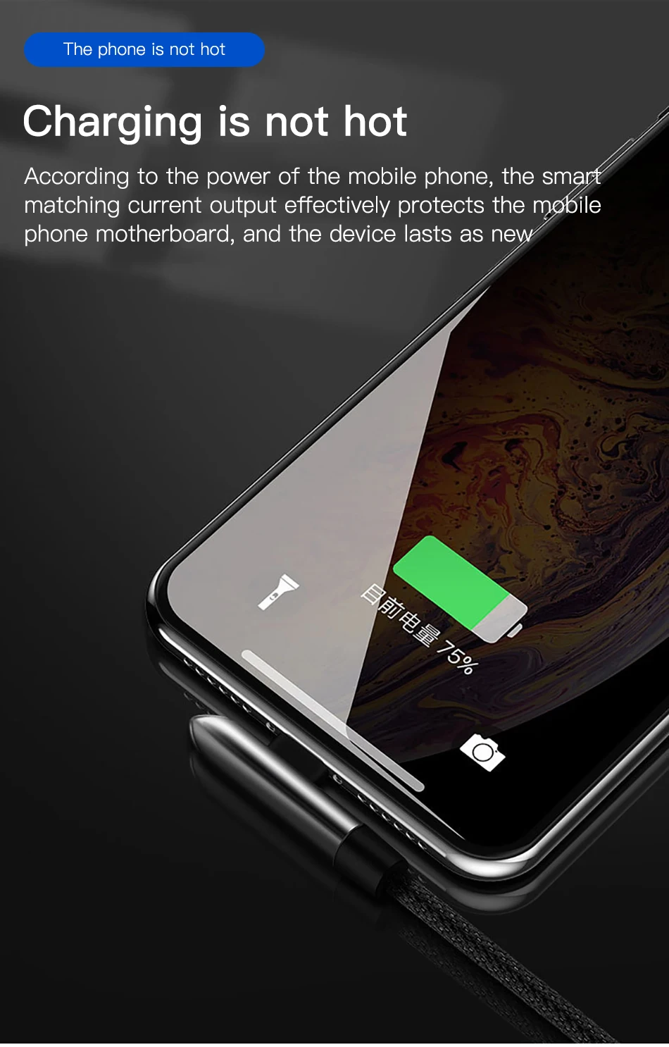 !ACCEZZ USB Cable For Apple iPhone X XS MAX XR 8 7 6 6S 5 5S Plus IOS 10 11 12 Lighting Charger Bullet Style Data USB Cable Cord (4)