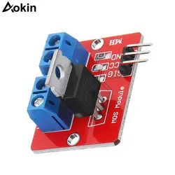 В 5 шт. 0-24 в топ Mosfet Кнопка IRF520 MOS модуль драйвера для Arduino MCU ARM Raspberry pi 3,3 В -В 5 в IRF520 мощность MOS ШИМ затемнения светодио дный