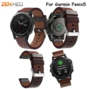 

High quality watch bracelet watchbands genuine leather strap watch band watch accessories wristband For Garmin Fenix 5 watchband