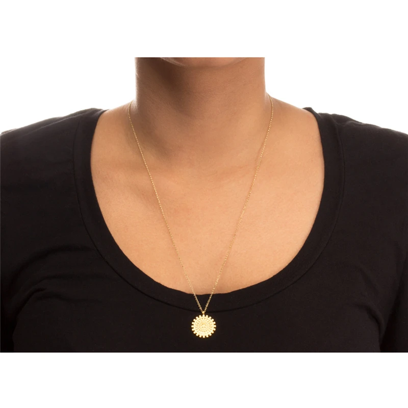 flower necklace gold