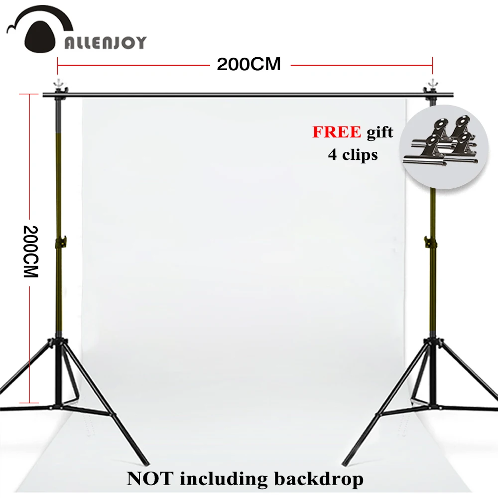 Allenjoy 2X2M/6 5 * 6.5ft фото Фон Стенд Комплект фоновая система поддержки для видео студия