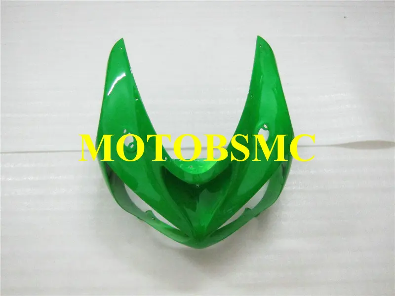 

Front part Nose Motorcycle Fairing part for KAWASAKI Ninja ZX6R 636 05 06 ZX 6R 2005 2006 ABS green Fairings set KC57