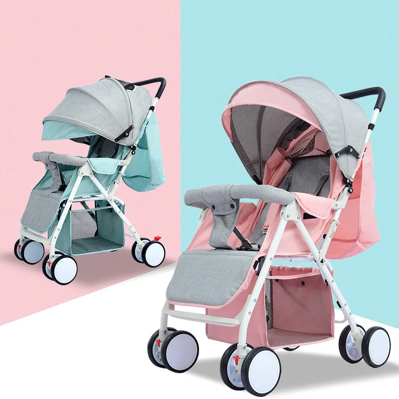

4.2KG Lightweight Strollers Folding Portable Traveling Pram Compact Baby Stroller for Newborn Summer Winter Trolley