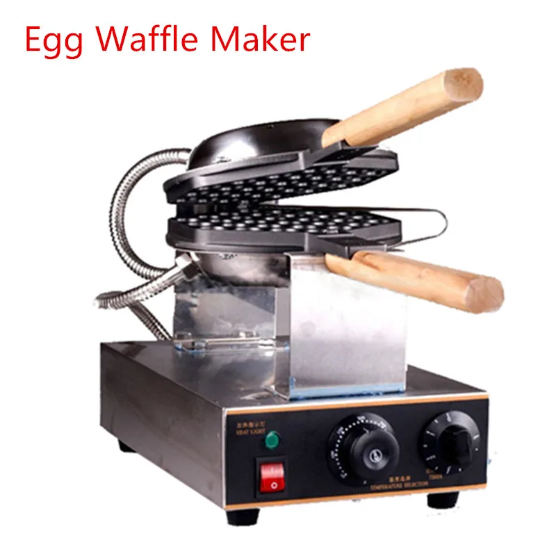 Household Electric Egg Bubble Waffle Maker 30 Holes Double Baking Non