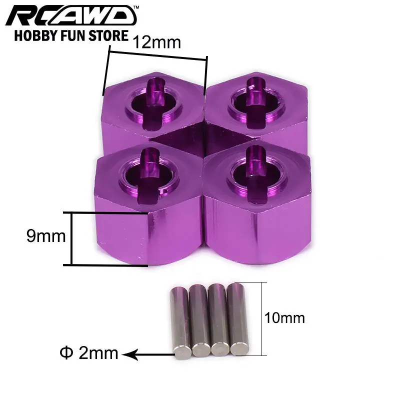 Сплав M12 12 мм 9 мм привод ступицы колеса шестигранный адаптер для 1/10 RC хобби модель автомобиля багги Грузовик RC части Himoto HSP осевой HPI Traxxas