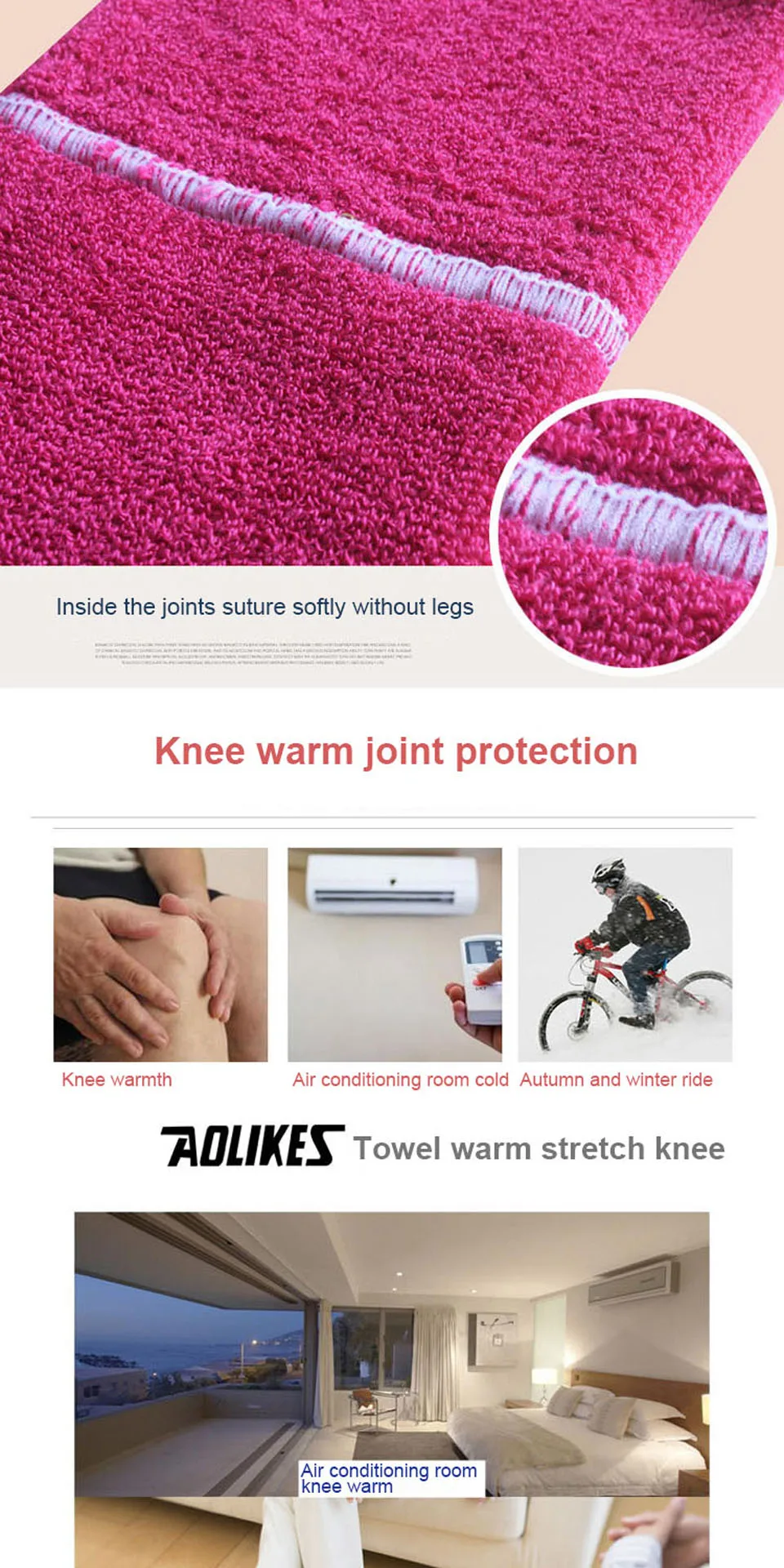 AOLIKES 1 пара наколенников для поддержки, защита от артрита, высокая эластичность, наколенники для танцев, спорта, спортзала, наколенники, сохраняют тепло