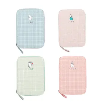 

Fashion Women Portable Nylon Pencil Case Stationery Pouch Bag Large Capacity Cosmetic Makeup Bag Passport Holder Organizer New