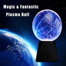 Novelty Household Plasma Ball lamp Lightning Lighting Induction Night Lights Gift For Kids Home Party Bar Indoor Luminaria Decor