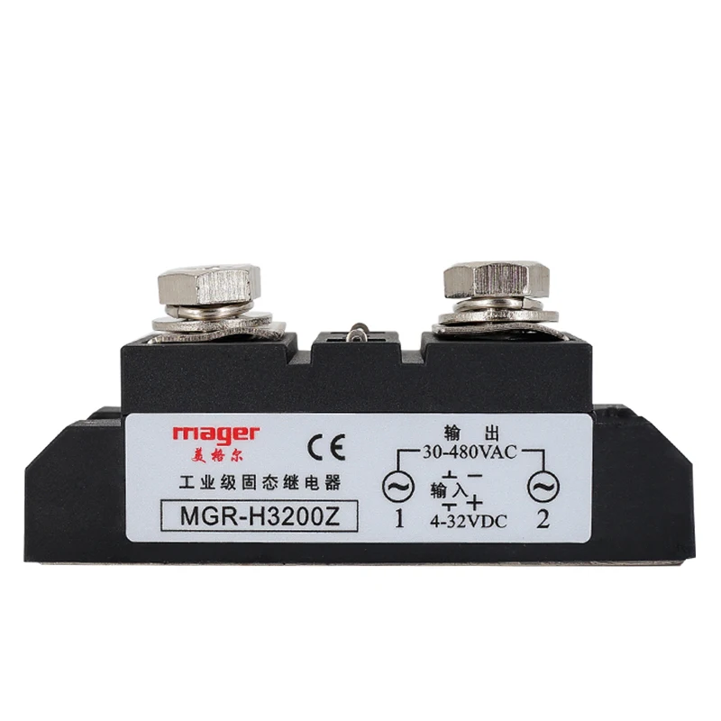 200A SSR-200A Industrial MGR-H3200Z Input 4-32VDC Output 30-480VAC industrial ssr relay 200A With Free Shipping