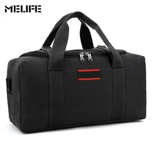 MELIFE גברים קיבולת גדולים תיק נסיעות מטען יד שקיות דובון תרמיל כתף עמיד למים תכליתי בד האופנה נשים