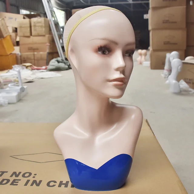 Buy Fashion Female Mannequins Head Model Head Hair Displayer Training Head For
