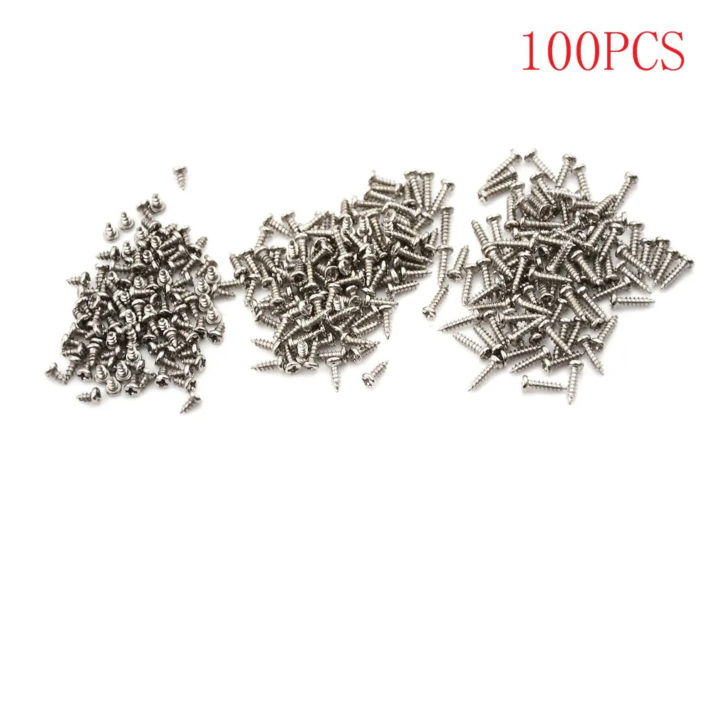 

NEW 100pcs 2x6/8/10mm Screws Nuts M2 Flat Round Head Fit Hinges Countersunk Self-Tapping Screws Wood Hardware Tool Wholesale