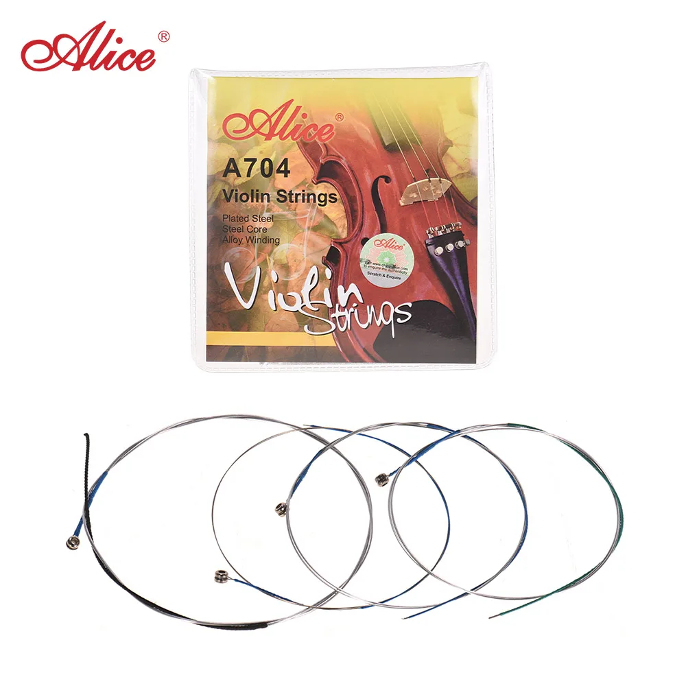 

Alice A704 Electric Guitar Strings Set Universal Full Set Violin Fiddle Guitar Strings Steel Core Alloy Winding Accessories