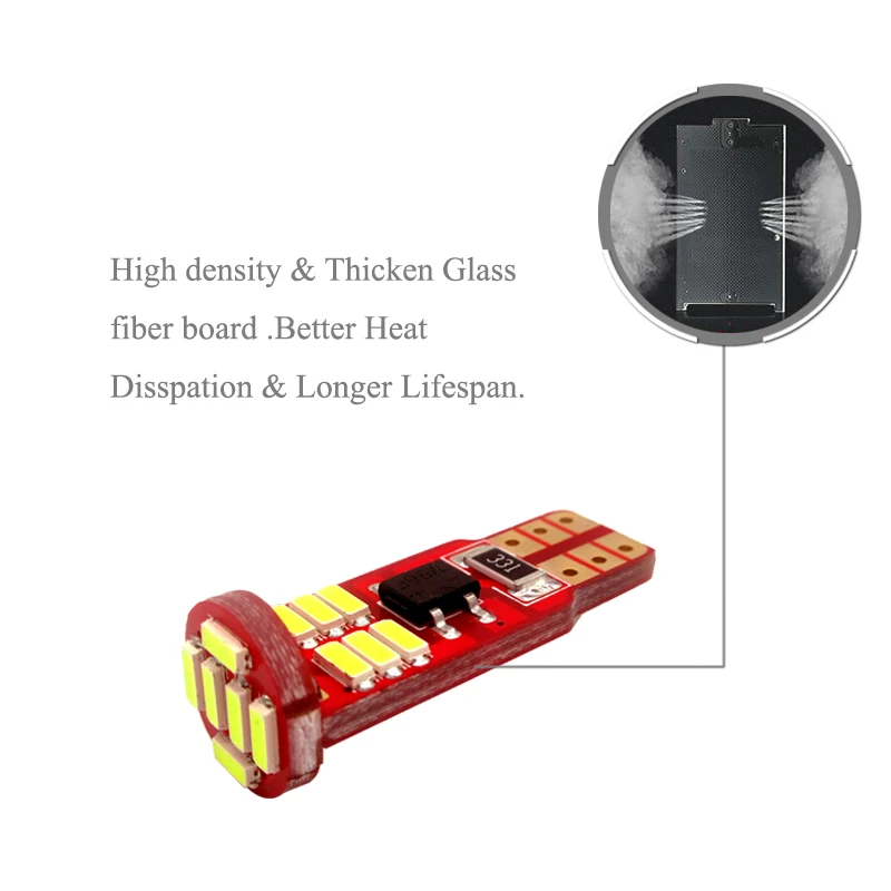BOAOSI 2x T10 4014SMD Светодиодная лампа без ошибок для бровей и век Subaru impreza legacy xv forester Outback