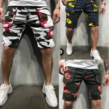 Мужские s армейские Шорты Cargo для работы, кемпинга, рыбалки, камуфляжные уличные мужские брюки, повседневные камуфляжные летние шорты, одежда