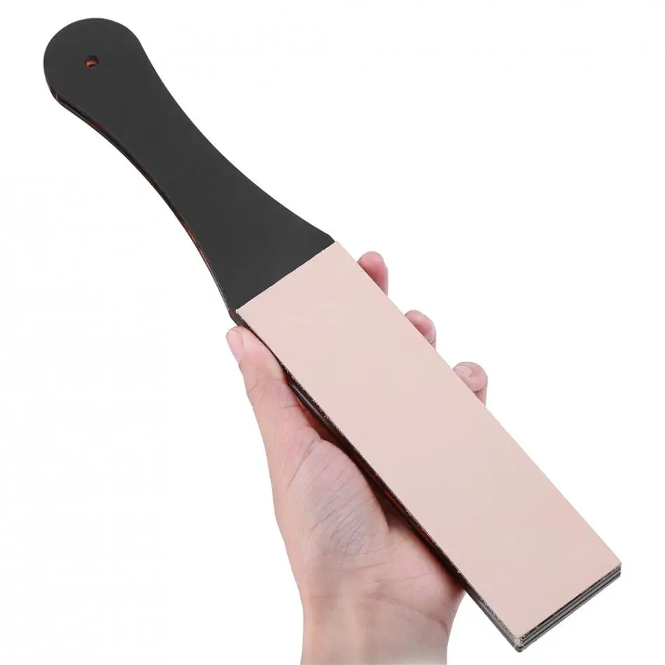 Ручной акрилловый бритвенный станок для полировки ножей кожа двойной размер PU кожаный бритвенный прямой строп ремень точилка для ножей