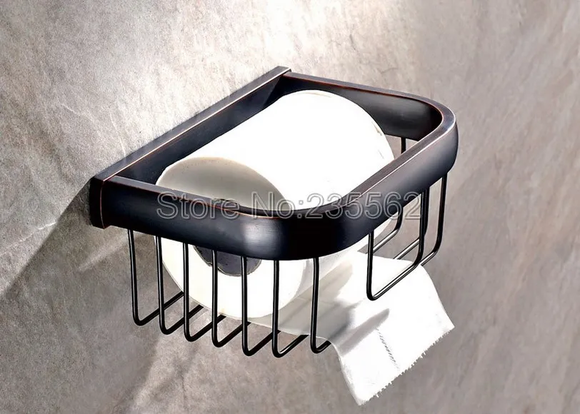Wall Mounted Black Oil Rubbed Brass Bathroom Accessory Toilet Paper Holder Roll Basket lba533 | Обустройство дома