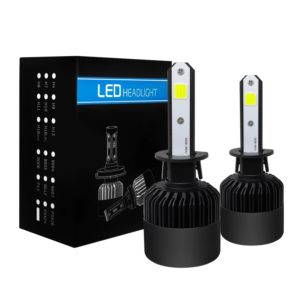 

H11 LED Headlight H1 H7 H4 H8 H9 H10 9003 9005 9006 LED Light Bulb for Car Hi-Lo Beam 72W 6500K 8000LM Automotivo LED Lamp Fog