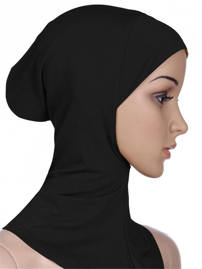 Национальный Ветер мусульманский хиджаб круглый хлопок Женская повязка на голову подшарф для взрослых леди мода простой платок головной убор для женщин шарф