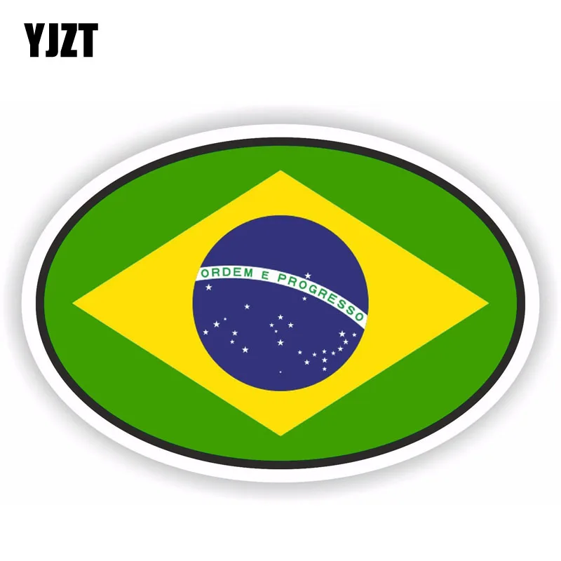 Cut Price Car Sticker Decal Car-Accessories Brazil Flag Reflective-Bike YJZT 6-1570 9jLdE3LQ