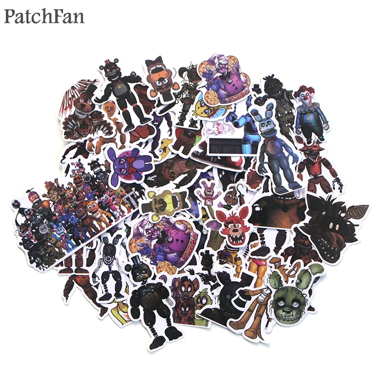 Patchfan 58 шт. Five Nights at Freddy bears детская игрушка наклейка для DIY скрапбукинга альбом ноутбук телефон тетрадь Наклейка A1535