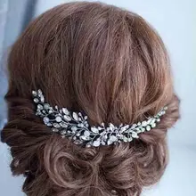 Silver Leaves Hair Accessory