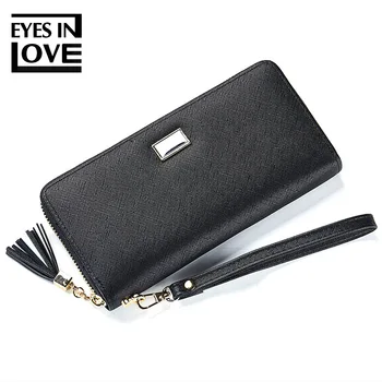 

Eyes In Love Women Long Clutch Wallet Large Capacity Lady Leather Zipper Purse Clutch Female Pocket Credit Card Holder Carteras