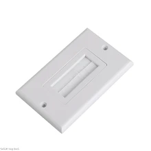 1 одинарная щетина щетка настенная пластина порт вставка крышка Выход Панель с креплениями